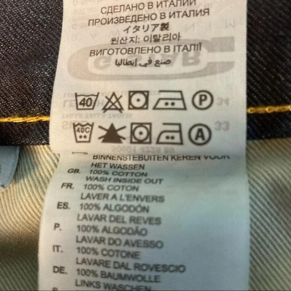 G-STAR RAW Sz 33 D 3301 Button fly 100%  cotton Jeans - Picture 13 of 15